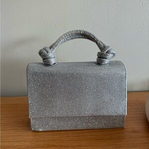 Zara purse, silver